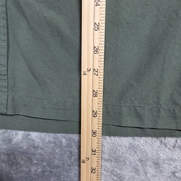 Vintage Disney World Shirt Mens L Green Mickey Mouse Embroidered Camp Button Up - Picture 9 of 9